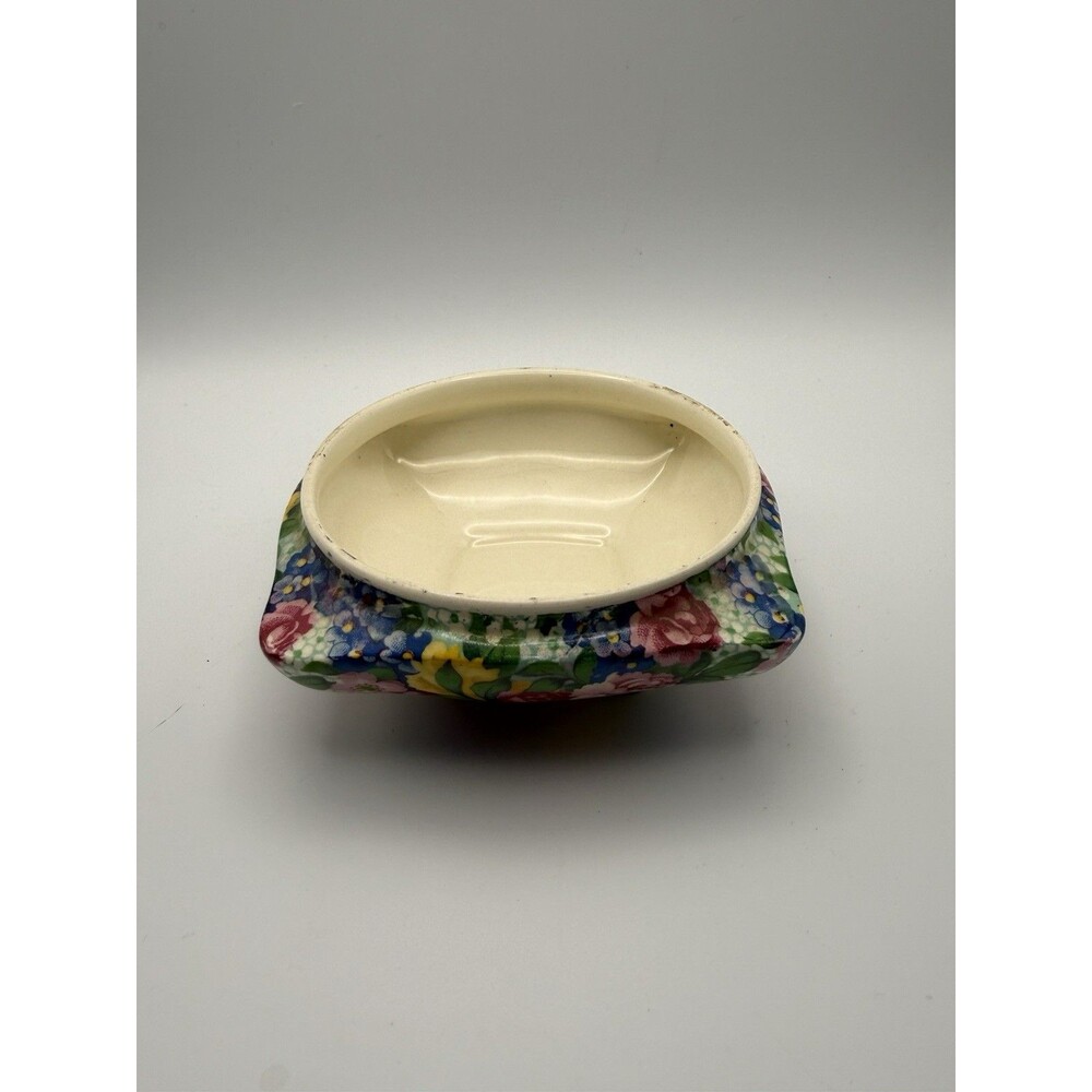 Royal Winton Julia Chintz Trinket Dish 3.75” Floral Pin Dish England